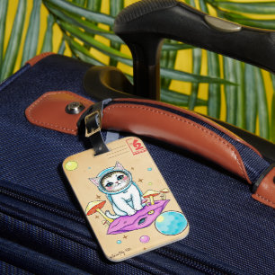 Cosmic Cat Odyssey Luggage Tag