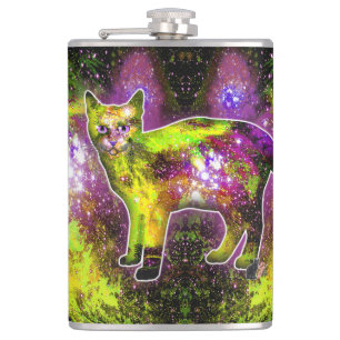 Cosmic Cat Sigma Hip Flask