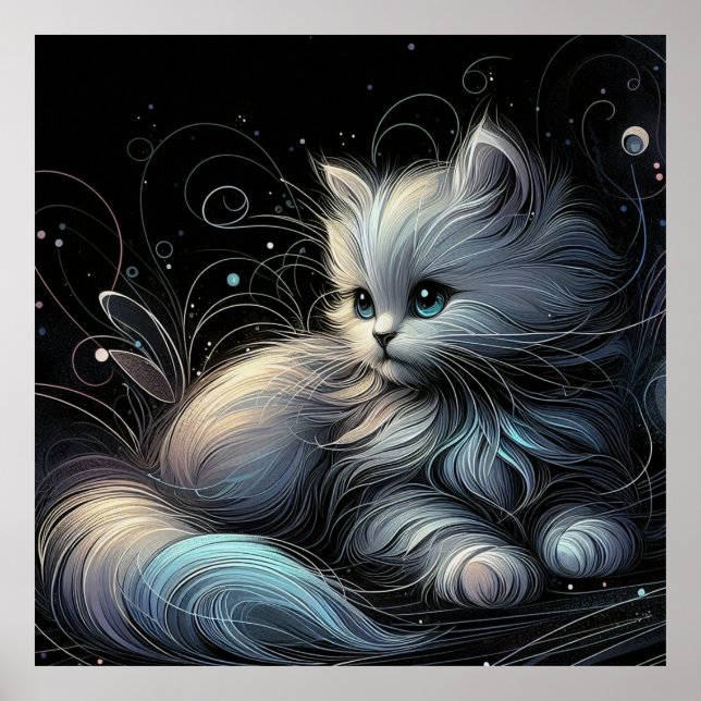 Cosmic Cat Spirit Poster (Front)