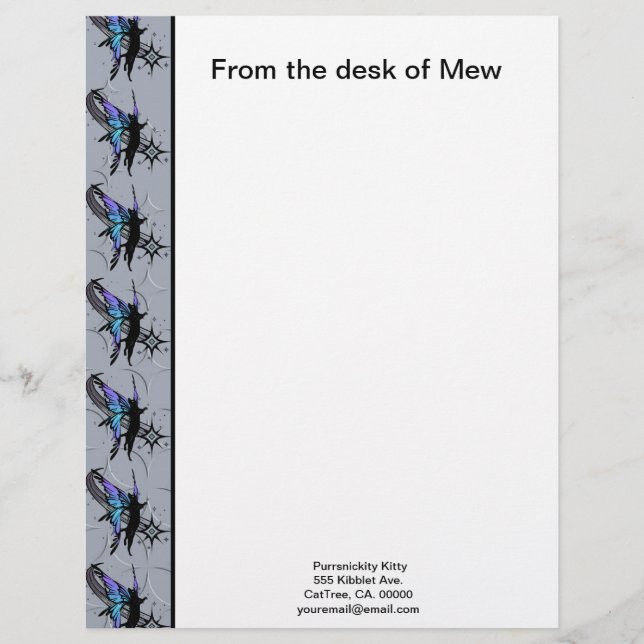 Cosmic Cat Star Letterhead (Front)