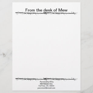 Cosmic Cat Star Letterhead