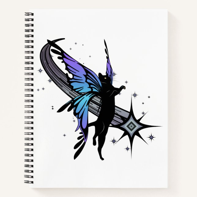 Cosmic Cat Star Notebook (Front)