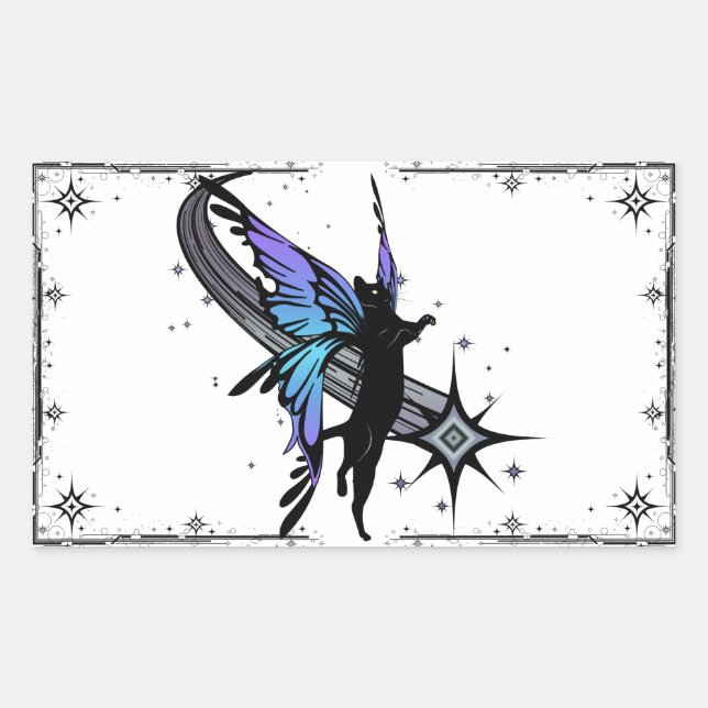 Cosmic Cat Star Sticker (Front)