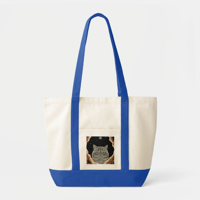 Cosmic Cat Tote Bag (Front)