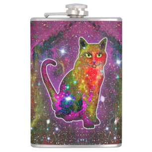 Cosmic Cat Zeta Hip Flask
