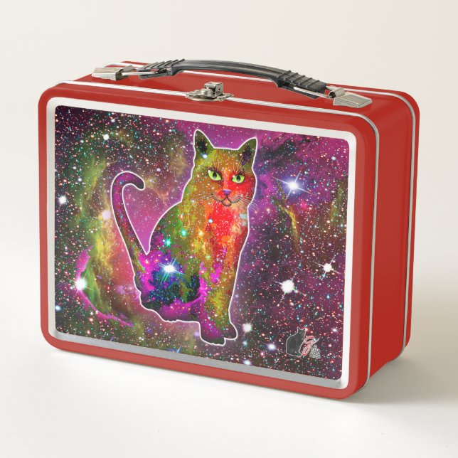 Cosmic Cat Zeta Metal Lunchbox (Front)
