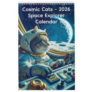 Cosmic Cats - Space Explorer Calendar