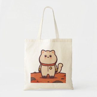 Cosmic Catventure: Astronaut Cat Tote Bag