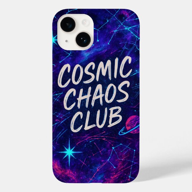Cosmic Chaos Club Vibrant Coque iphone (Verso)