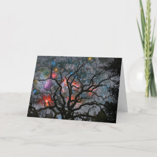 Cosmic Christmas Tree - 2 Holiday Card