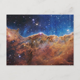 Cosmic Cliffs Carina Nebula James Webb Telescope Postcard