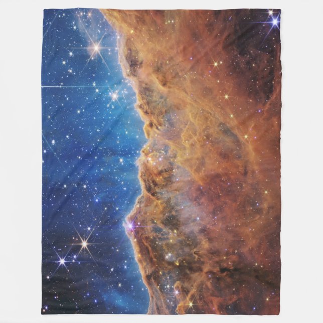 Cosmic Cliffs Carina Nebula Space Webb Telescope  Fleece Blanket (Front)