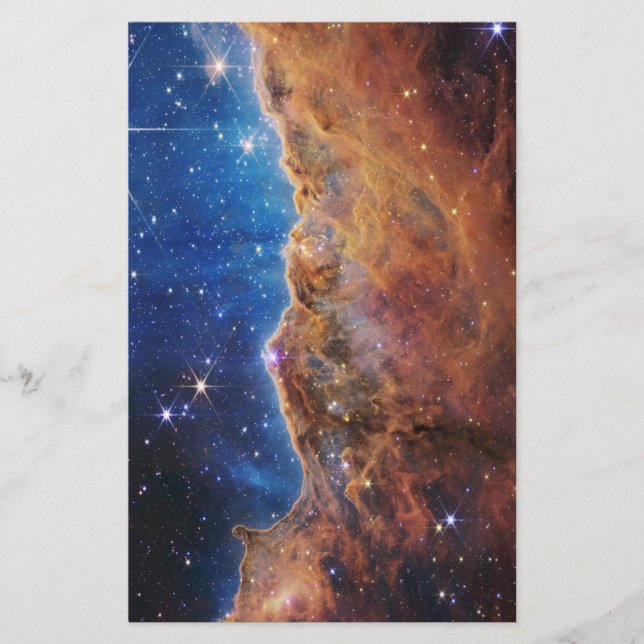 Cosmic Cliffs Carina Nebula Space Webb Telescope  Stationery (Front)