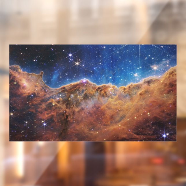 Cosmic Cliffs Carina Nebula Space Webb Telescope  Window Cling (Sheet 2)