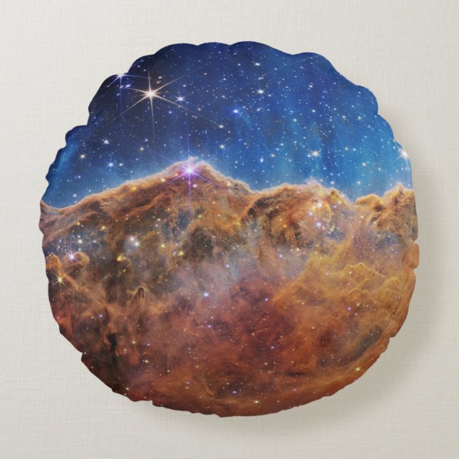 Cosmic Cliffs in the Carina Nebula Accent Pillow (Front)