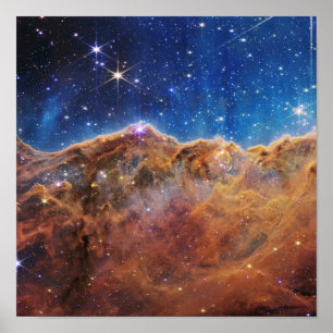 Cosmic Cliffs in the Carina Nebula Poster