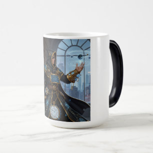 Cosmic Clockwork Mage Fantasy Sci-Fi Art Magic Mug