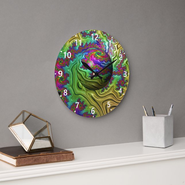 Cosmic Cloudstorm  Large Clock (Office)