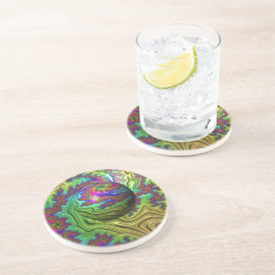 Cosmic Cloudstorm sandstone coaster