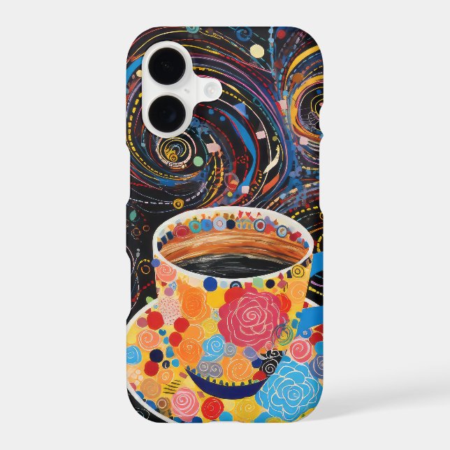 Cosmic Coffee Galaxy – Whimsical Espresso Art (Back)
