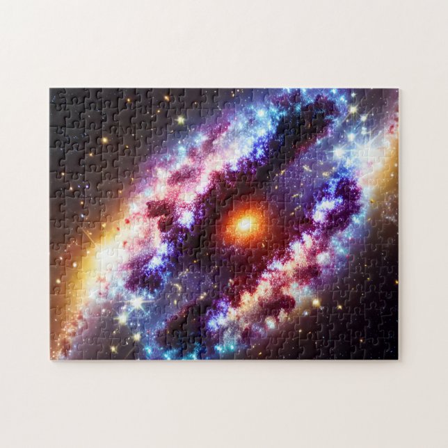 Cosmic Colours Explosion Stars and Skies Landscape Jigsaw Puzzle (Horizontal)