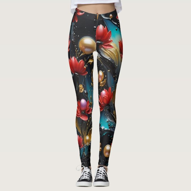 Cosmic Comfort for Your Active Lifestyle Leggings (Front)