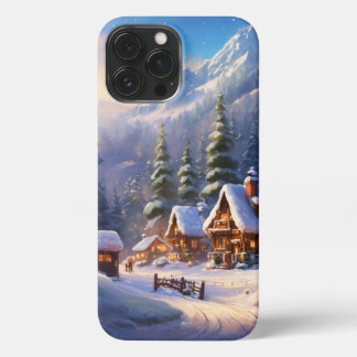 Cosmic Comfort: Ultra Cozy Winter Forest christmas iPhone 13 Pro Max Case