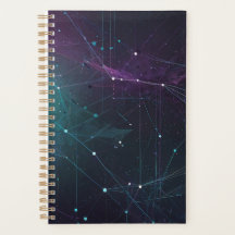 Cosmic Connections Spiral Notebook Futuristic