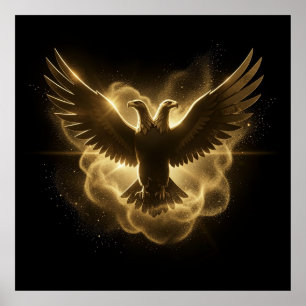 Cosmic Constellation Illyrian Eagle High-Contrast  Poster