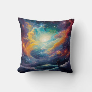 Cosmic Constellation Throw Pillow