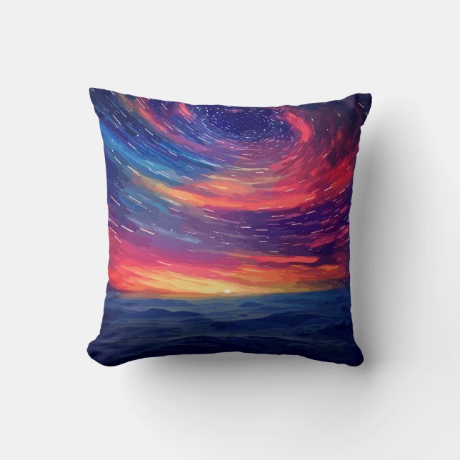Cosmic Constellation Throw Pillow (Front)