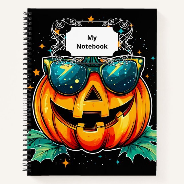 Cosmic Cool Jack-O-Space Notebook (Front)
