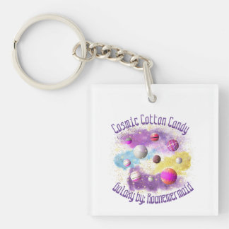 Cosmic Cotton Candy Galaxy Keychain