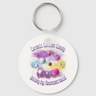 Cosmic Cotton Candy Galaxy Keychain