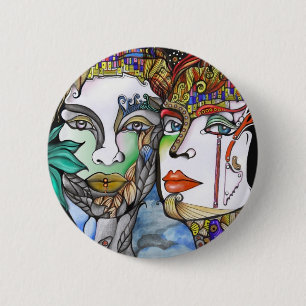 Cosmic Couple 2 Inch Round Button