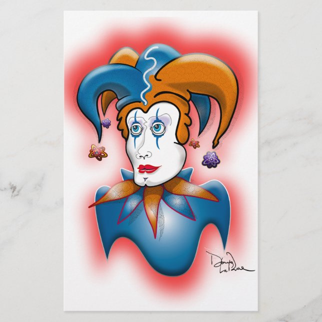 Cosmic Court Jester Stationery (Front)