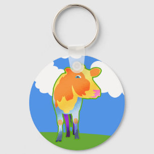 Cosmic Cow Keychain