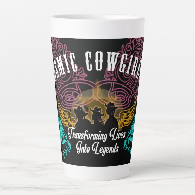 Cosmic Cowgirls - Lives Into Legends Latte Mug (Front)