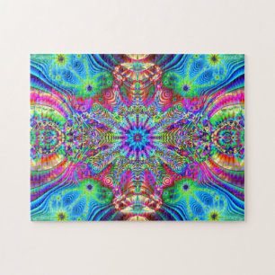 Cosmic Creatrip - Psychedelic trippy design Jigsaw Puzzle