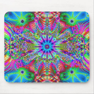 Cosmic Creatrip - Psychedelic trippy design Mouse Pad
