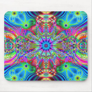 Cosmic Creatrip - Psychedelic trippy design Mouse Pad