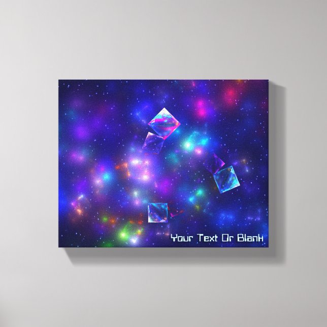 Cosmic Cubes Canvas Print (Front)