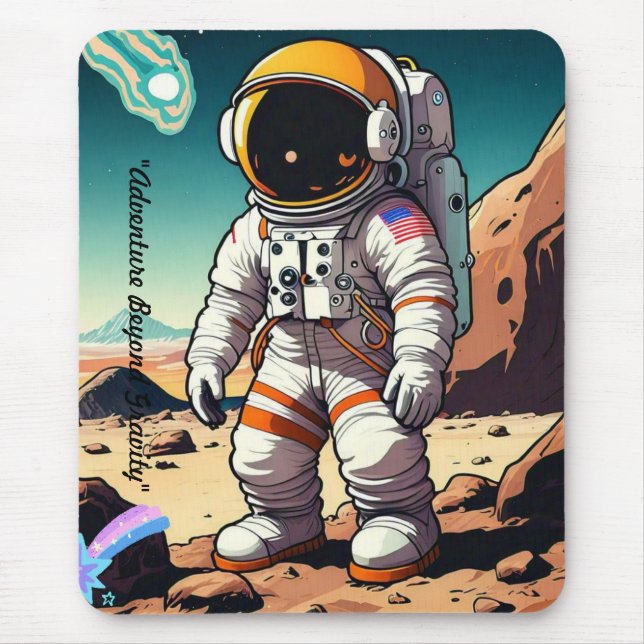 "Cosmic Curiosity" Mouse Pad (Front)
