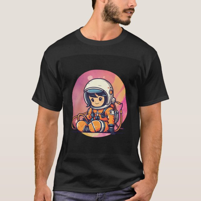 Cosmic Cutie – Little Astronaut Adventure T-Shirt (Front)