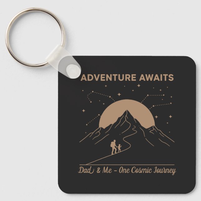 Cosmic Dad & Me Adventure Keychain (Front)