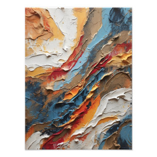 Cosmic Dance: A Symphony of Textures and Colours Photo Print