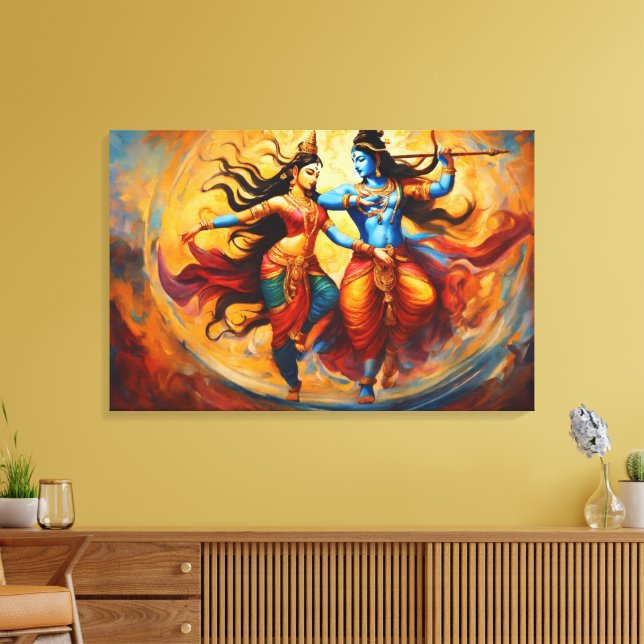 Cosmic Dance Canvas Print (Insitu(LivingRoom))
