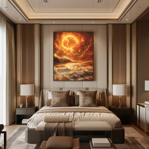 Cosmic Dawn at Sea Poster