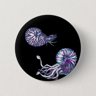 Cosmic Deep Sea Creatures 2 Inch Round Button