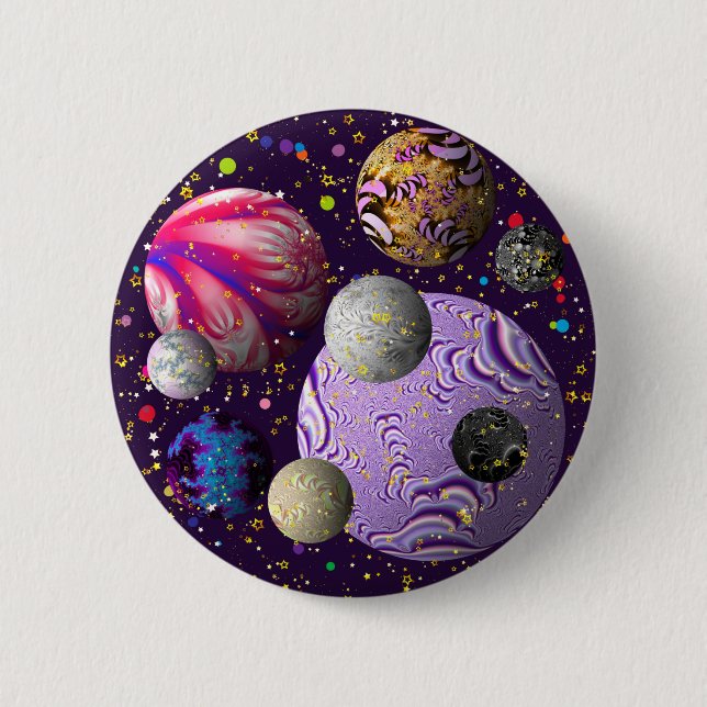 Cosmic Delight   2 Inch Round Button (Front)